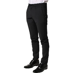 Black Wool Formal Dress Men Trouser Pants