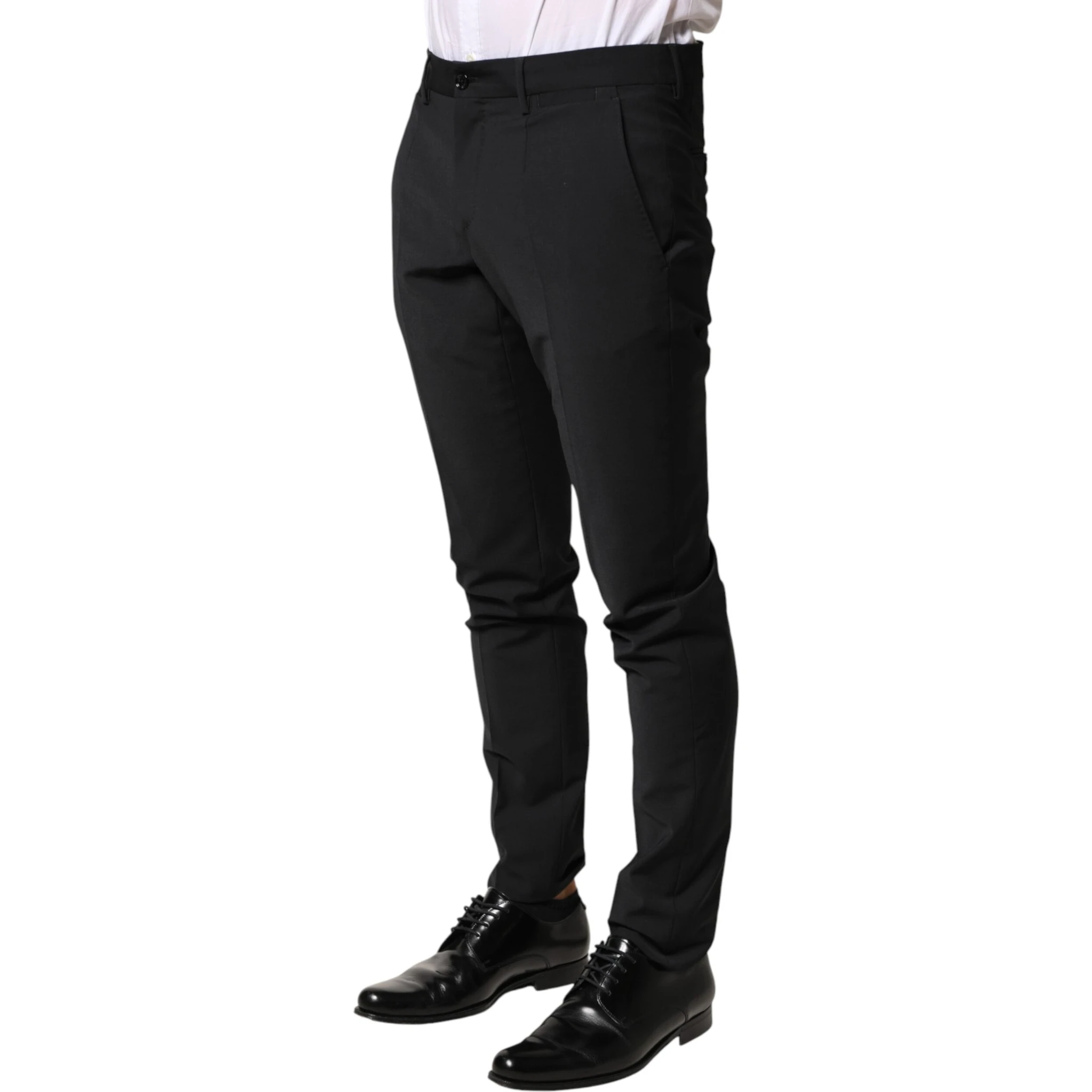 Black Wool Formal Dress Men Trouser Pants