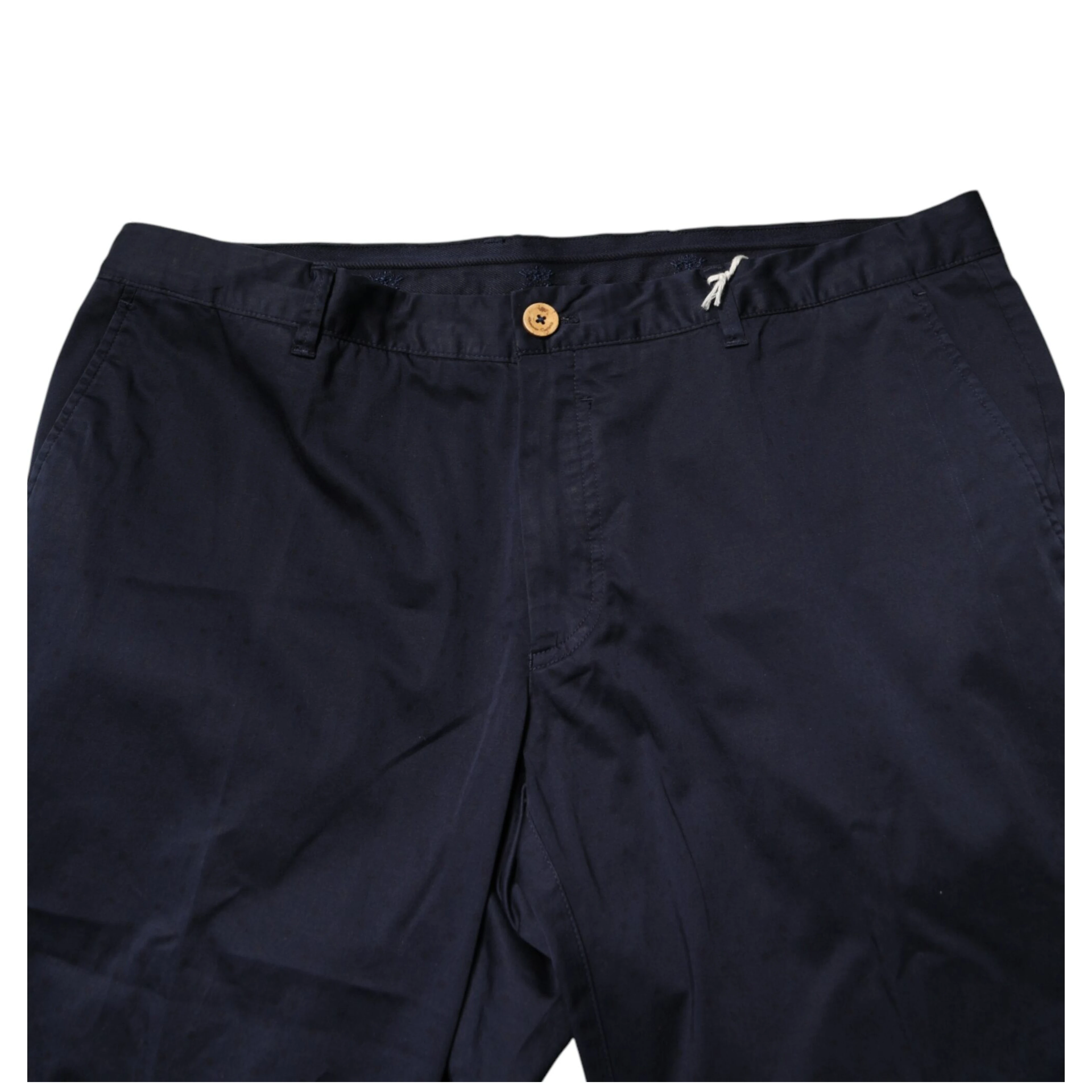 Navy Blue Skinny Chino Mid Waist Men Pants
