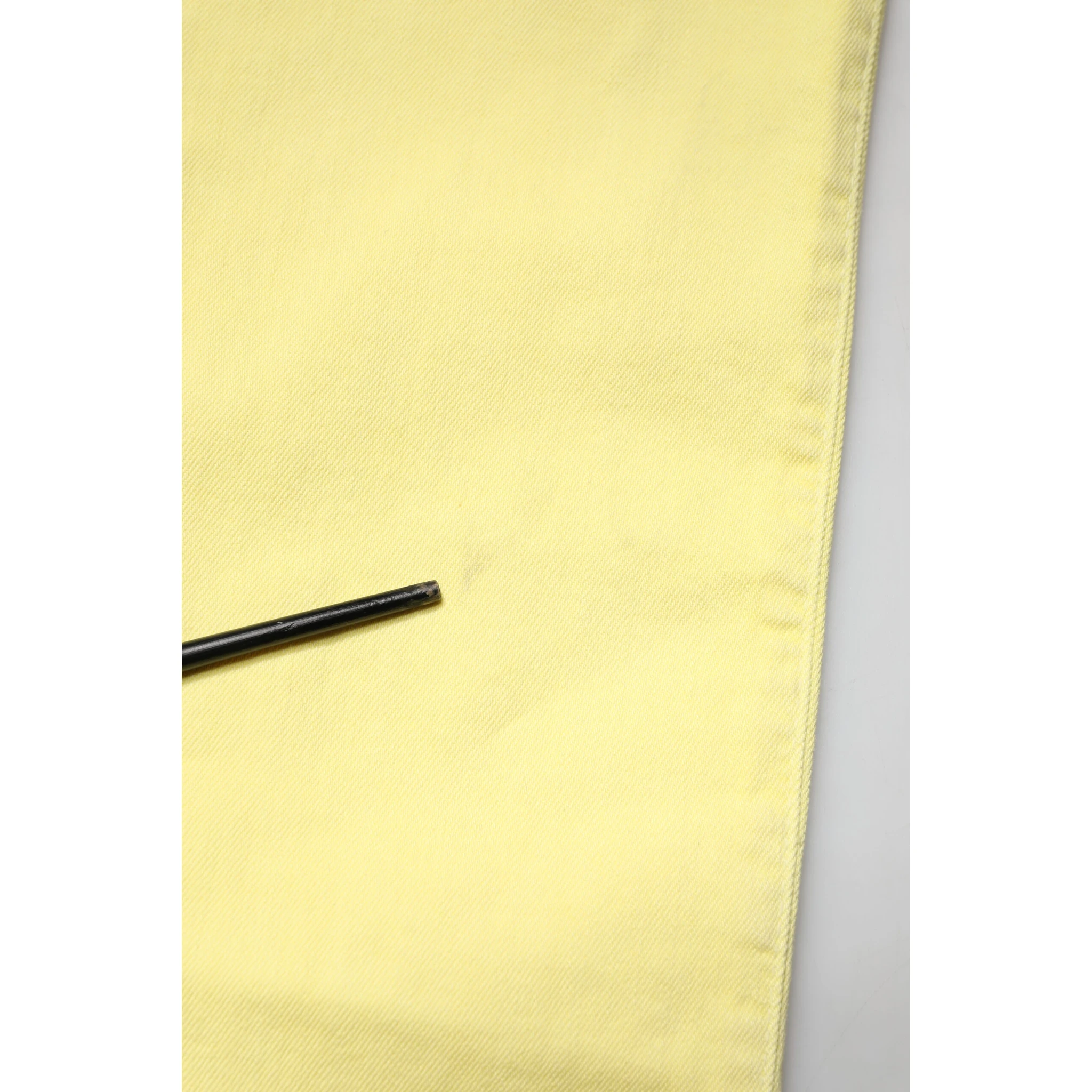 Yellow Mid Waist Straight Fit Men Denim Trouser Jeans