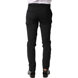 Black Wool Formal Dress Men Trouser Pants