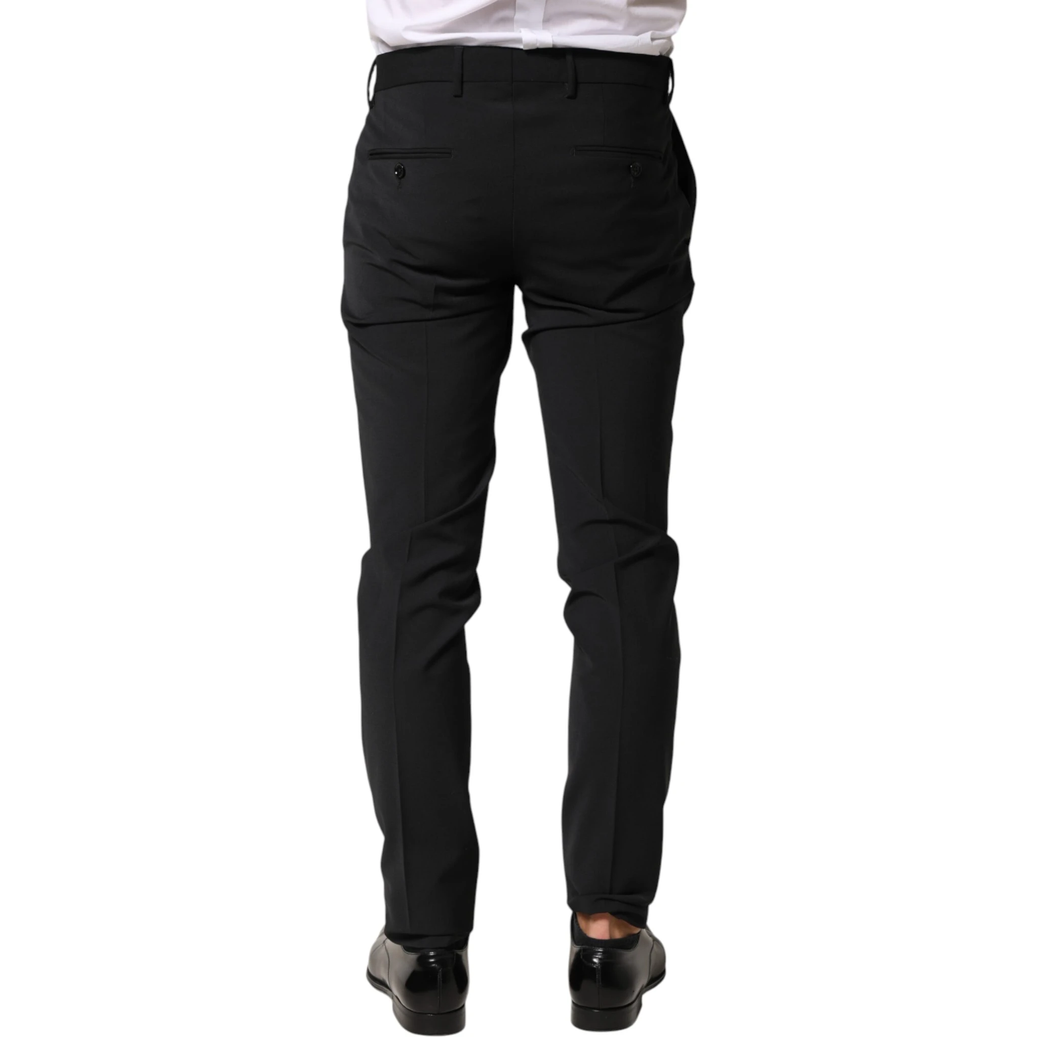 Black Wool Formal Dress Men Trouser Pants