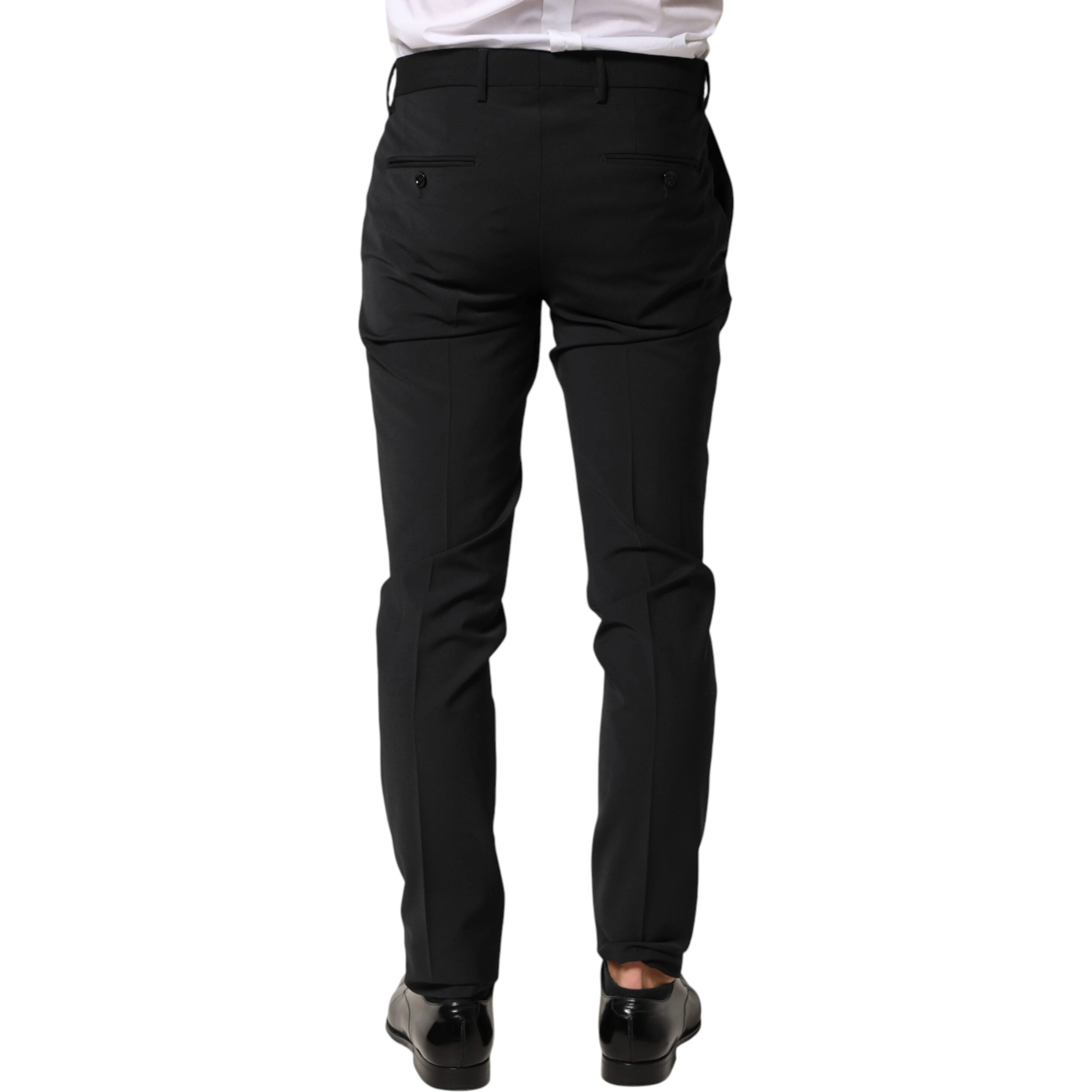Black Wool Formal Dress Men Trouser Pants