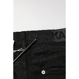 Black Tattered Men Skinny Denim Trouser Jeans