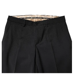 Black Wool Formal Dress Men Trouser Pants