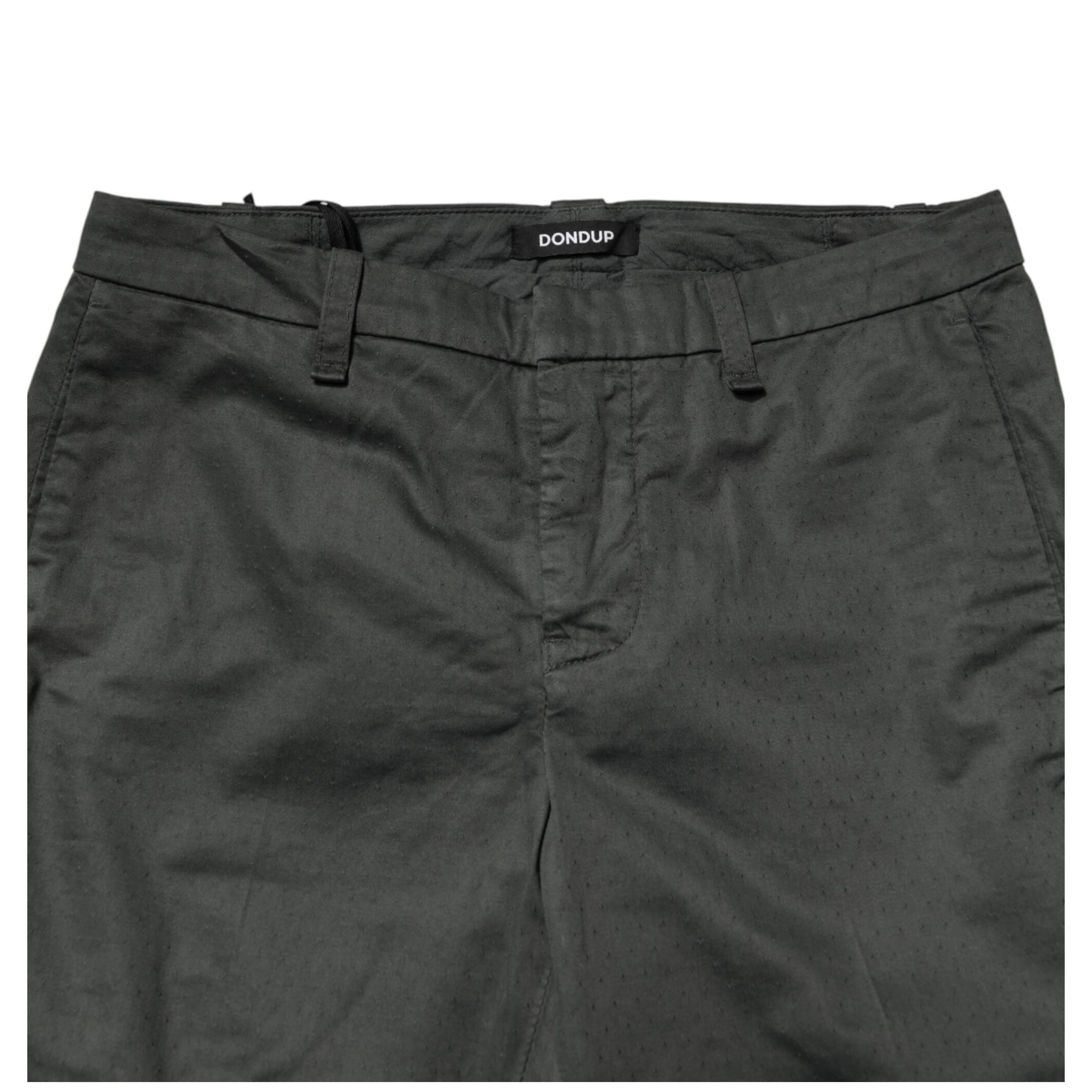 Dark Gray Cotton Mid Waist Skinny Men Chino Trouser Pants