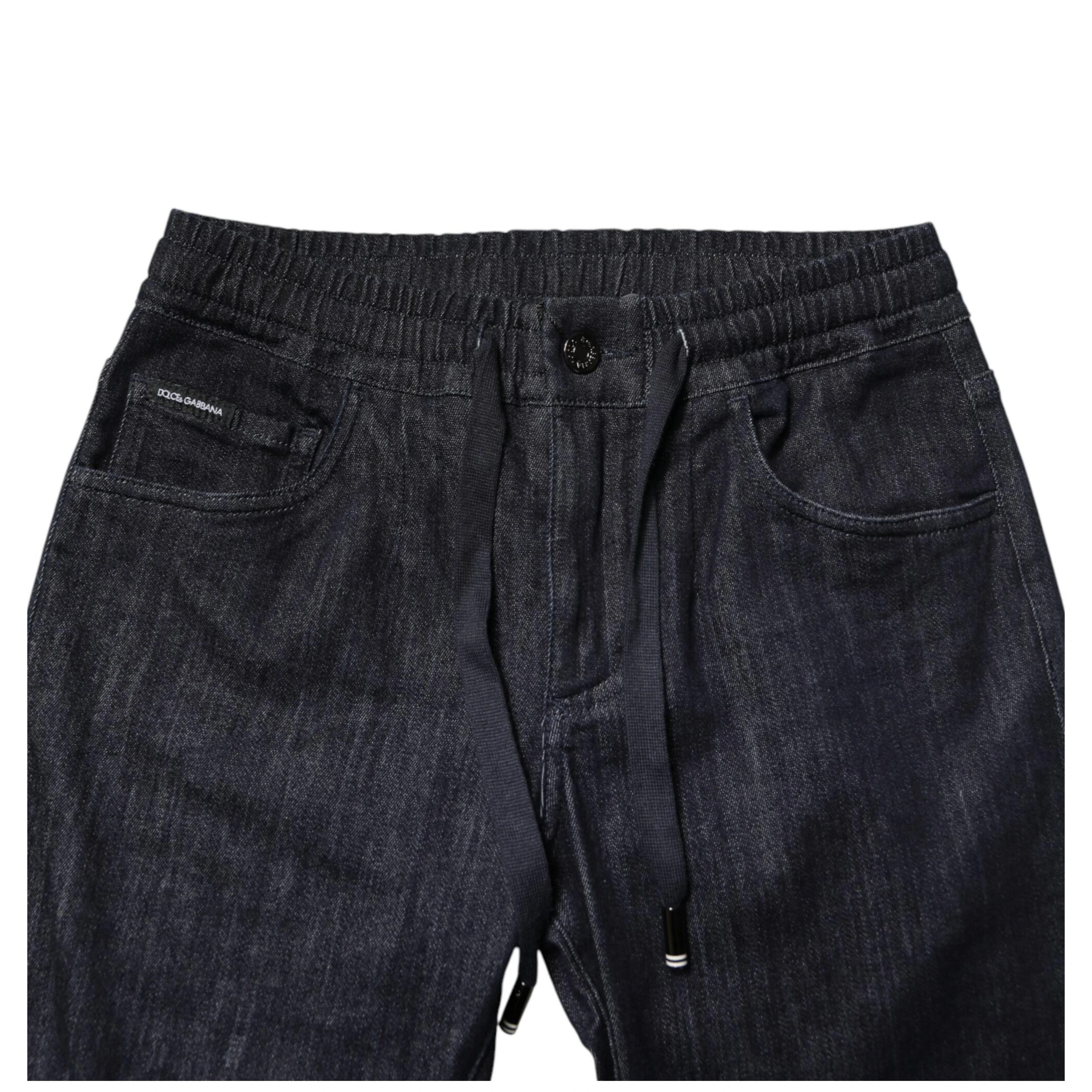 Black Cotton Stretch Skinny Denim Men Jeans