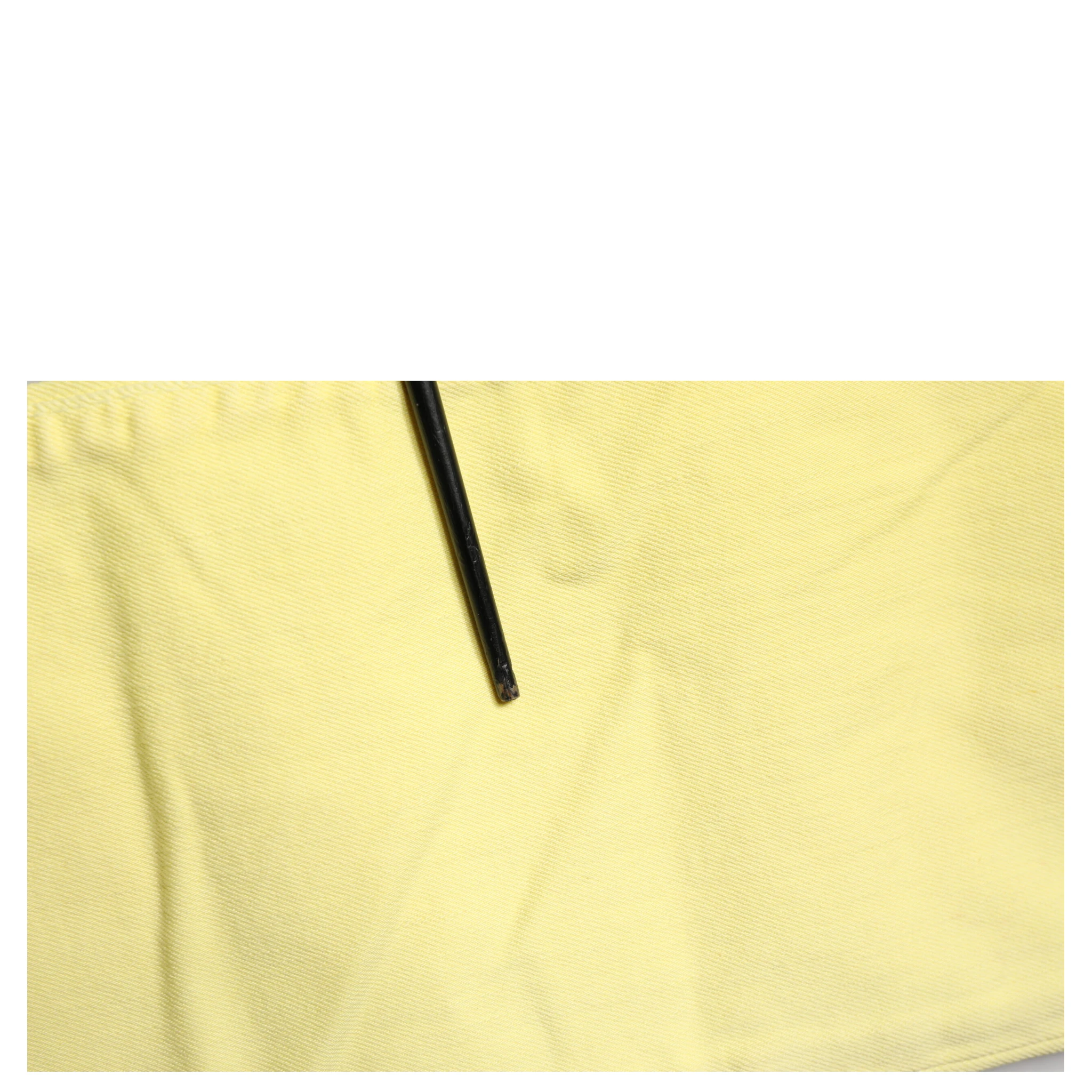 Yellow Mid Waist Straight Fit Men Denim Trouser Jeans