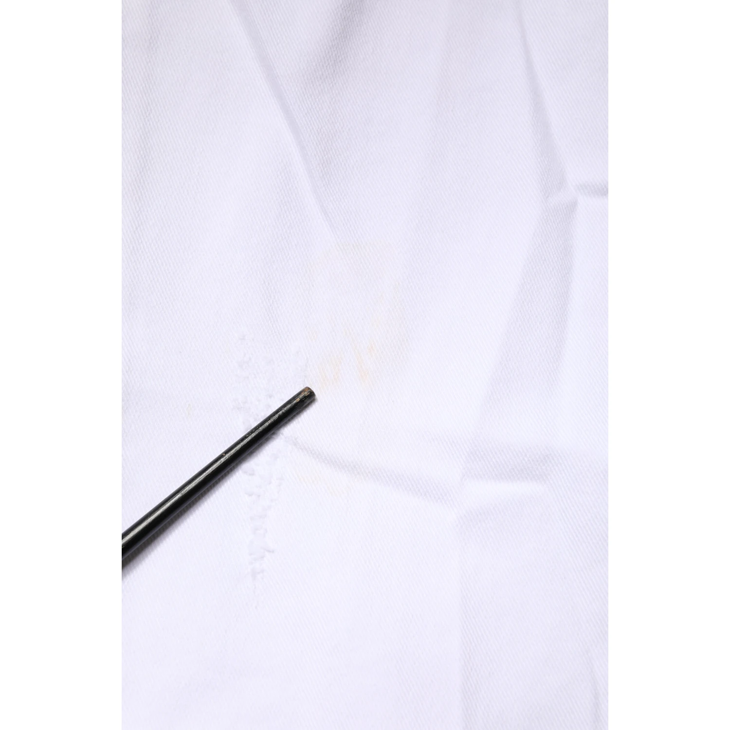 White Cotton Straight Fit Men Denim Trouser Jeans