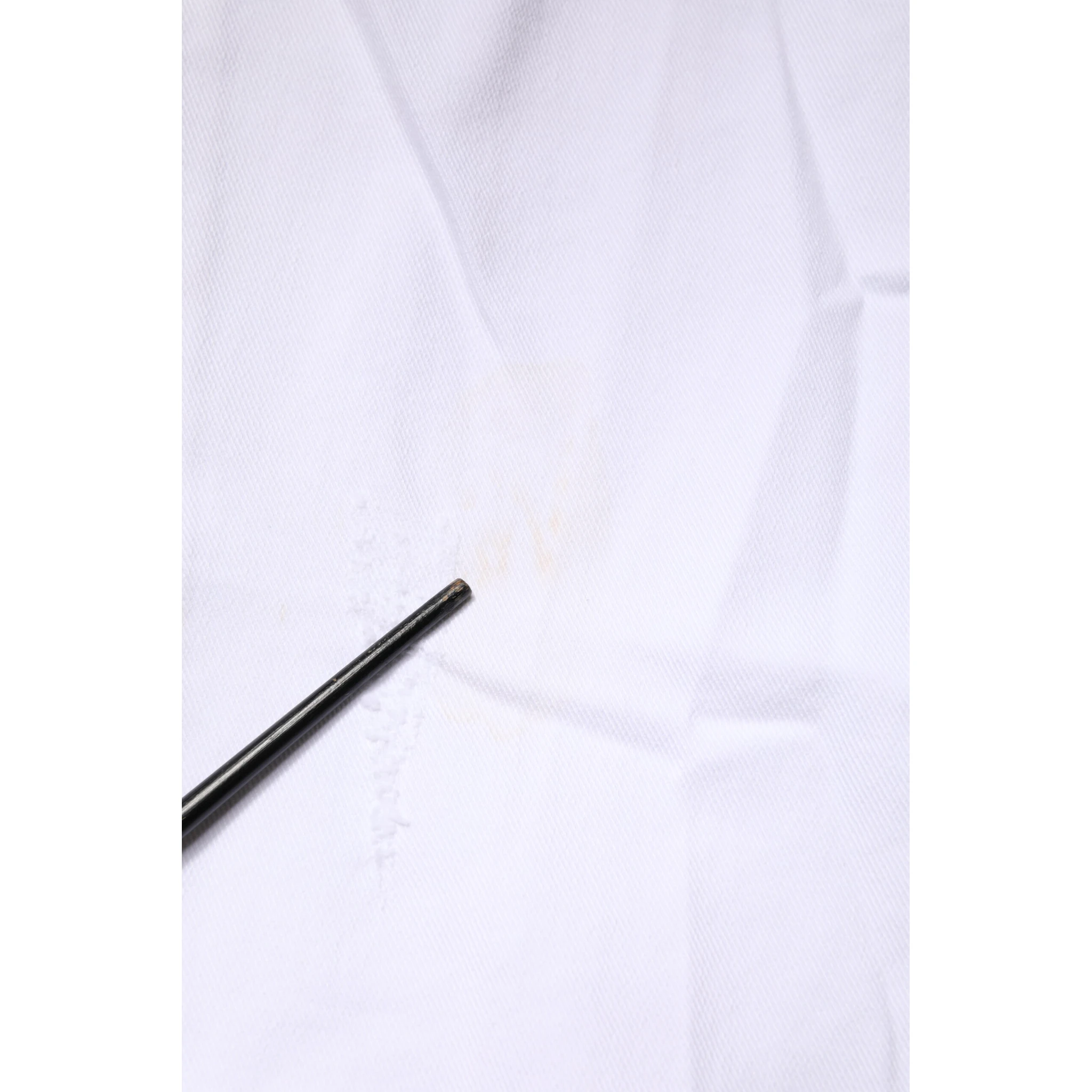 White Cotton Straight Fit Men Denim Trouser Jeans