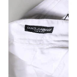 White Cotton Men Cargo Denim Trouser Jeans