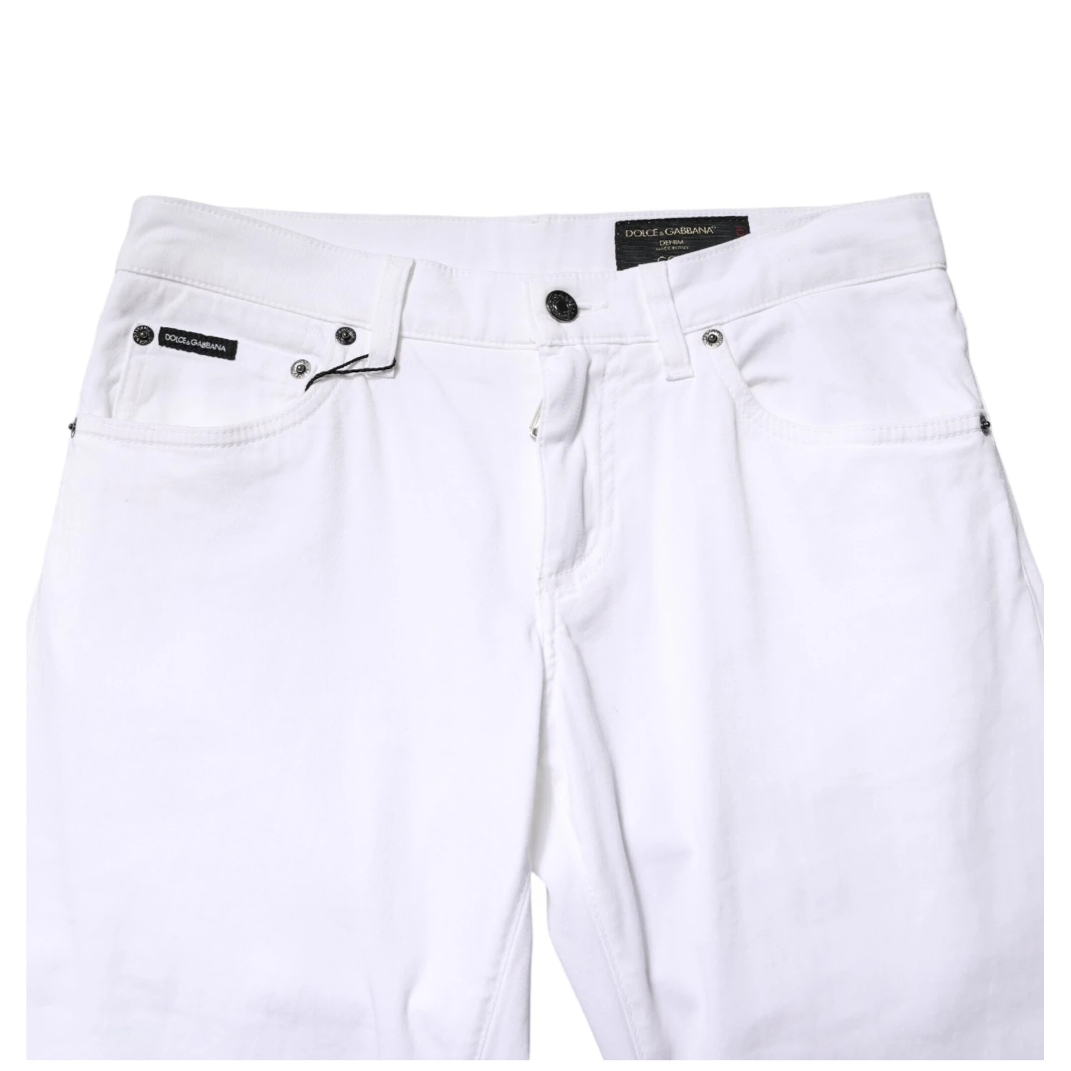 White Cotton Stretch Skinny Denim Men Jeans