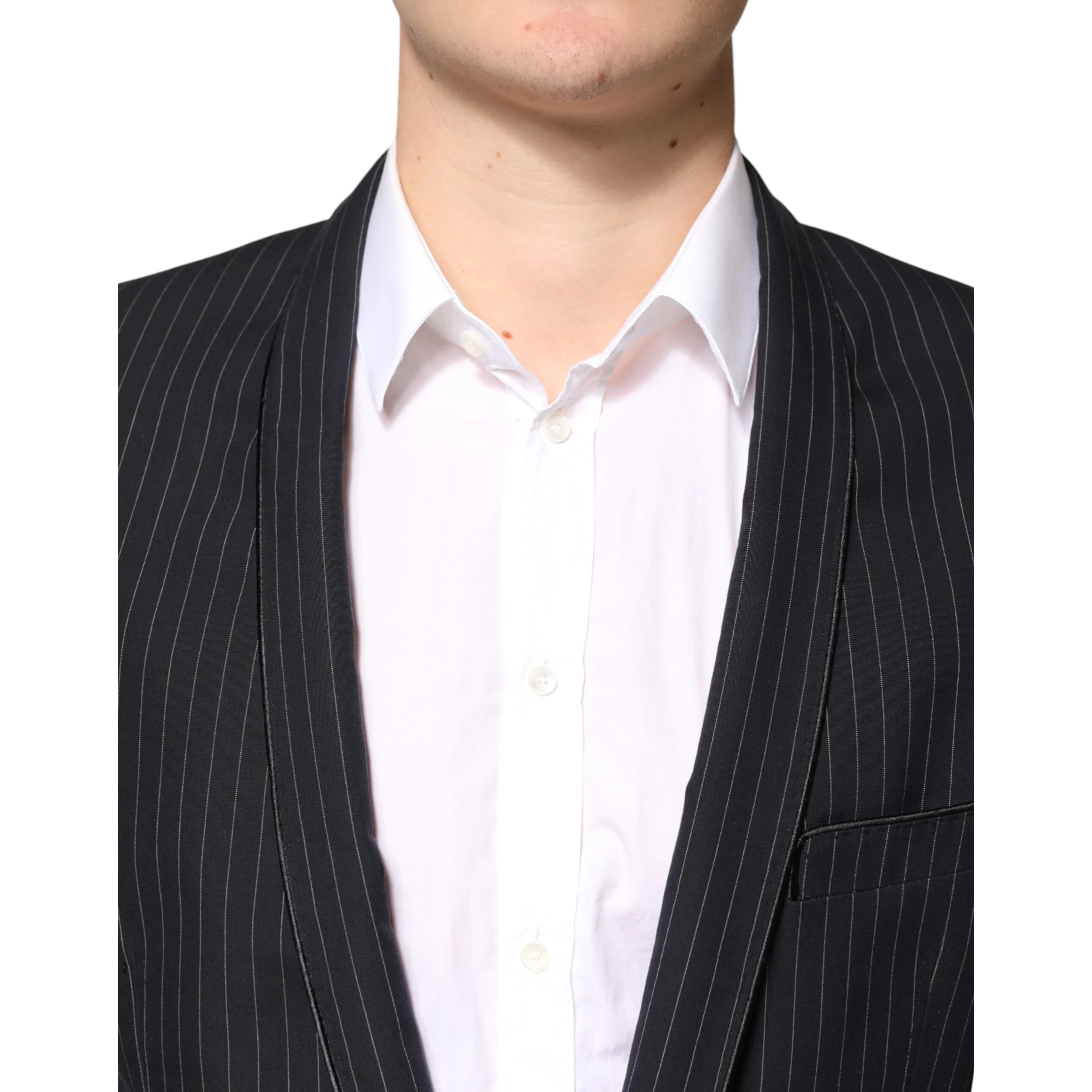 Black Stripes 1 Button Suit Jacket Blazer