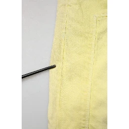 Yellow Mid Waist Straight Fit Men Denim Trouser Jeans