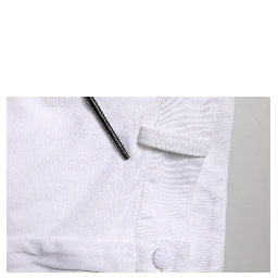 White Cotton Men Cargo Denim Trouser Jeans