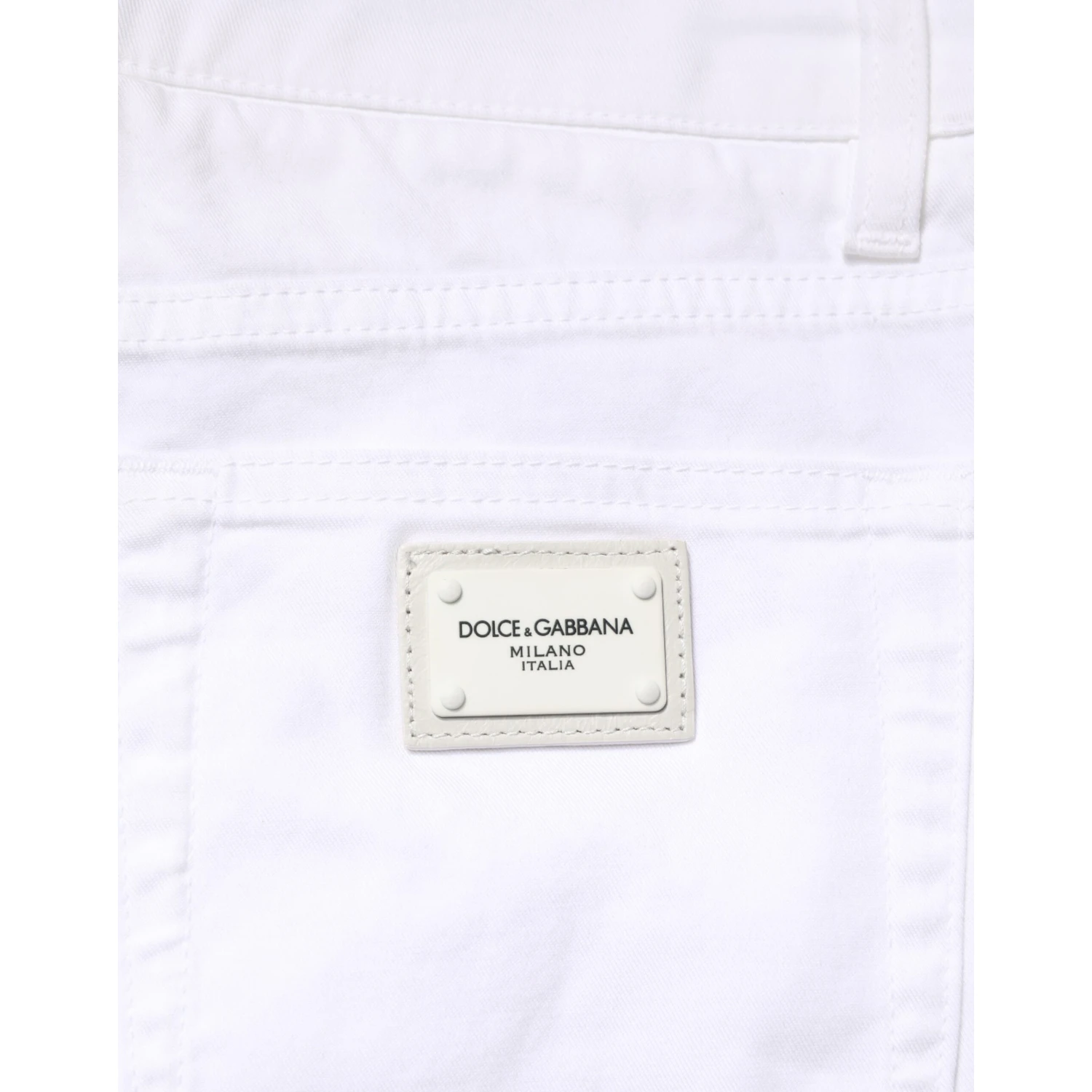 White Cotton Stretch Skinny Denim Men Jeans