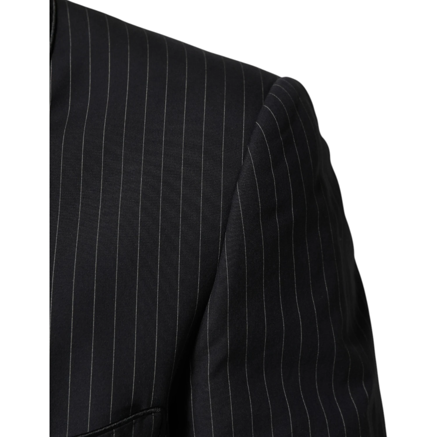Black Stripes 1 Button Suit Jacket Blazer
