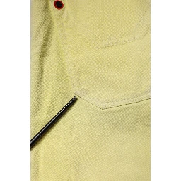 Yellow Mid Waist Straight Fit Men Denim Trouser Jeans