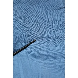 Blue Cotton Mid Waist Straight Men Denim Jeans