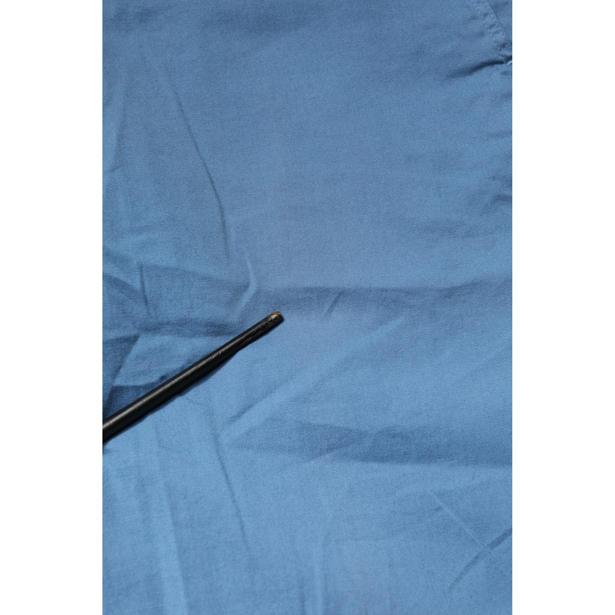 Blue Cotton Mid Waist Straight Men Denim Jeans