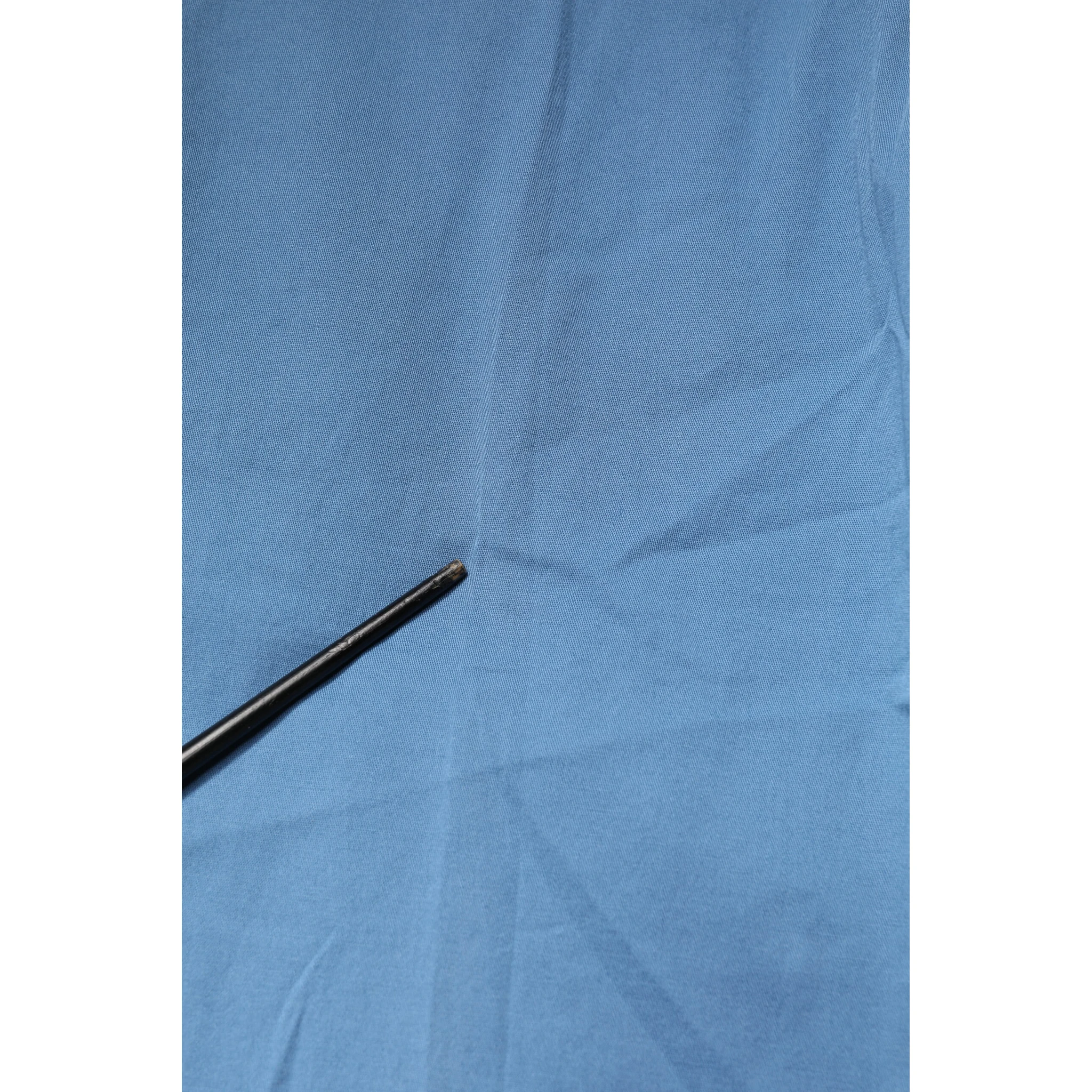 Blue Cotton Mid Waist Straight Men Denim Jeans