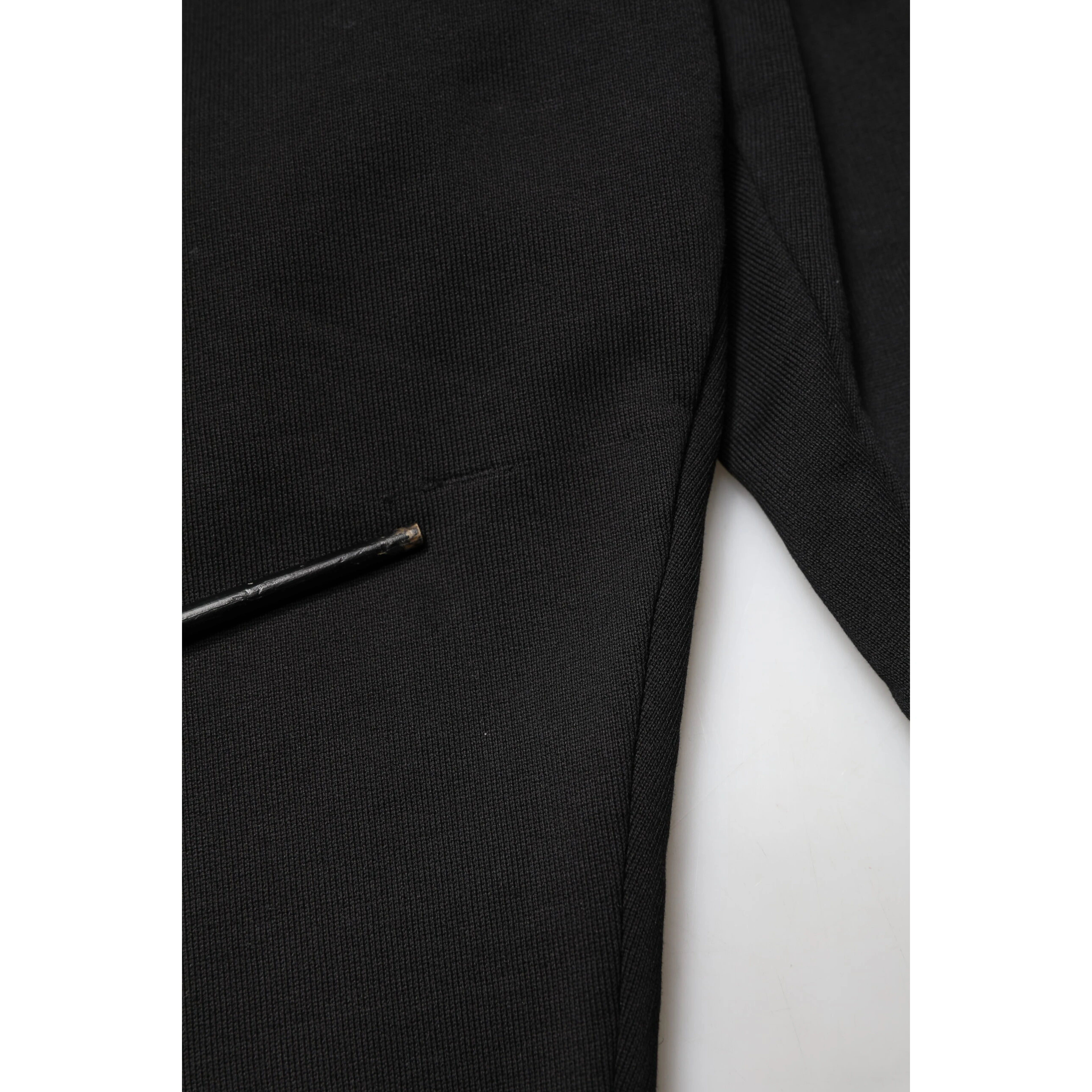 Black Cotton Mid Waist Jogger Trousers Pants