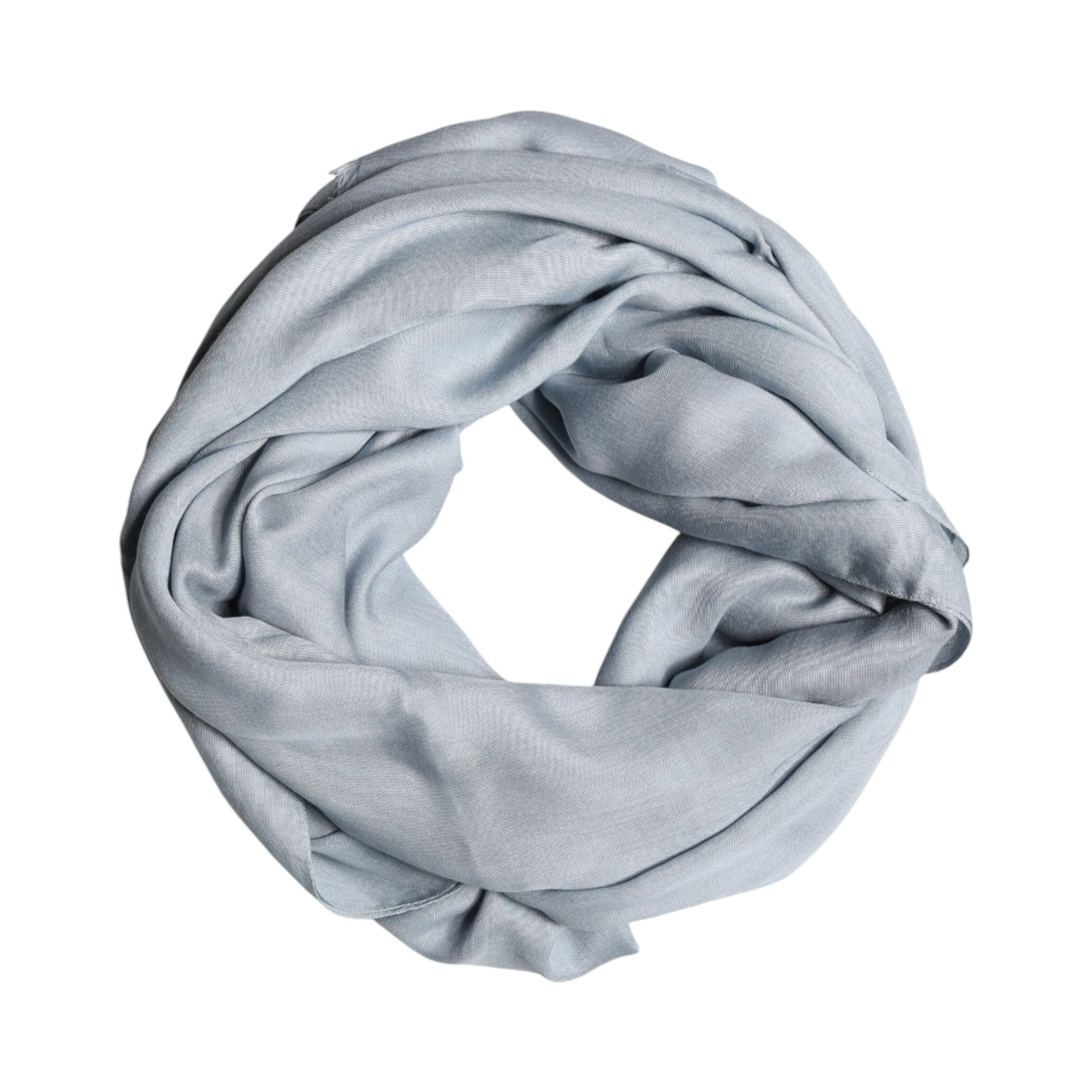 Light Blue Cashmere Knitted Shawl