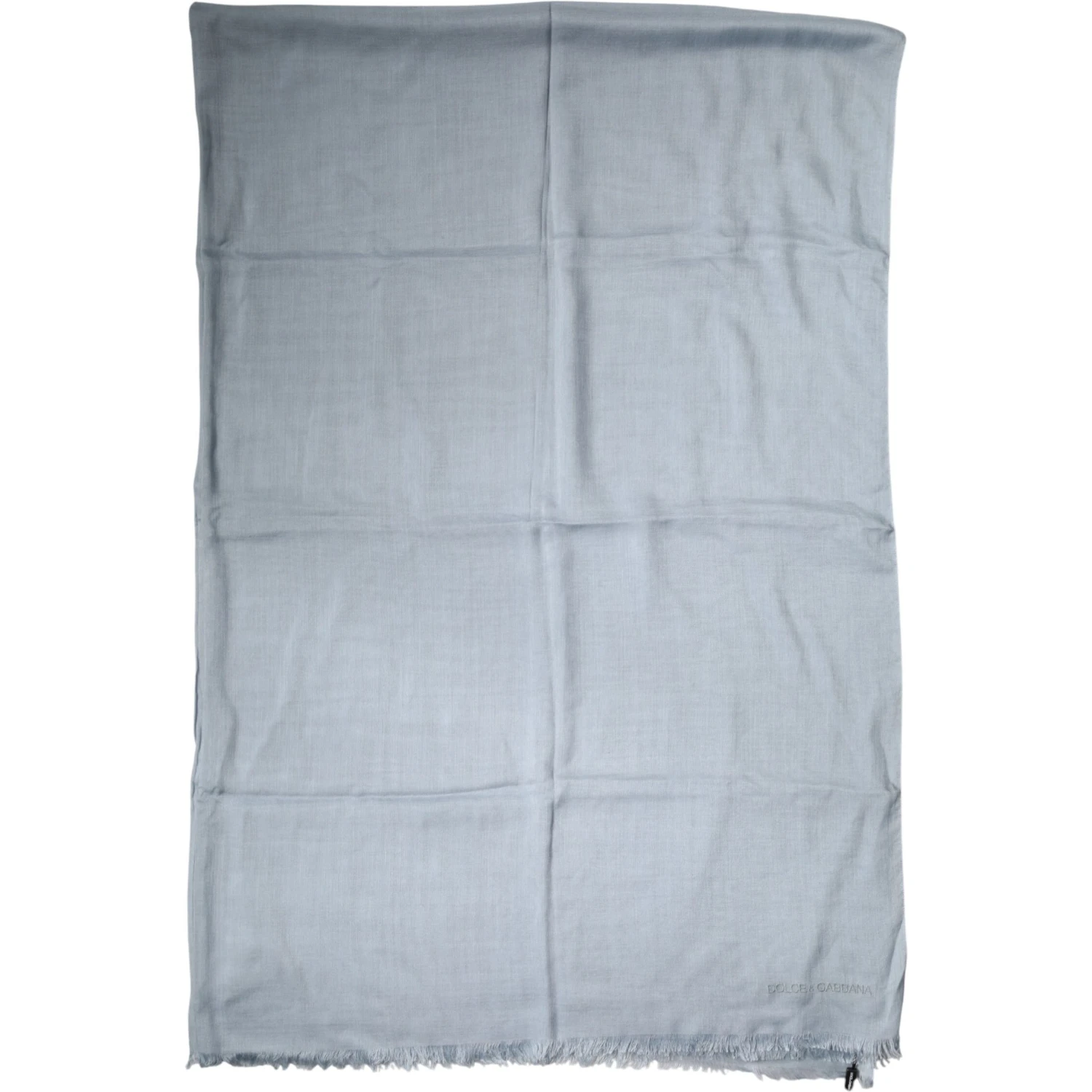 Light Blue Cashmere Knitted Shawl
