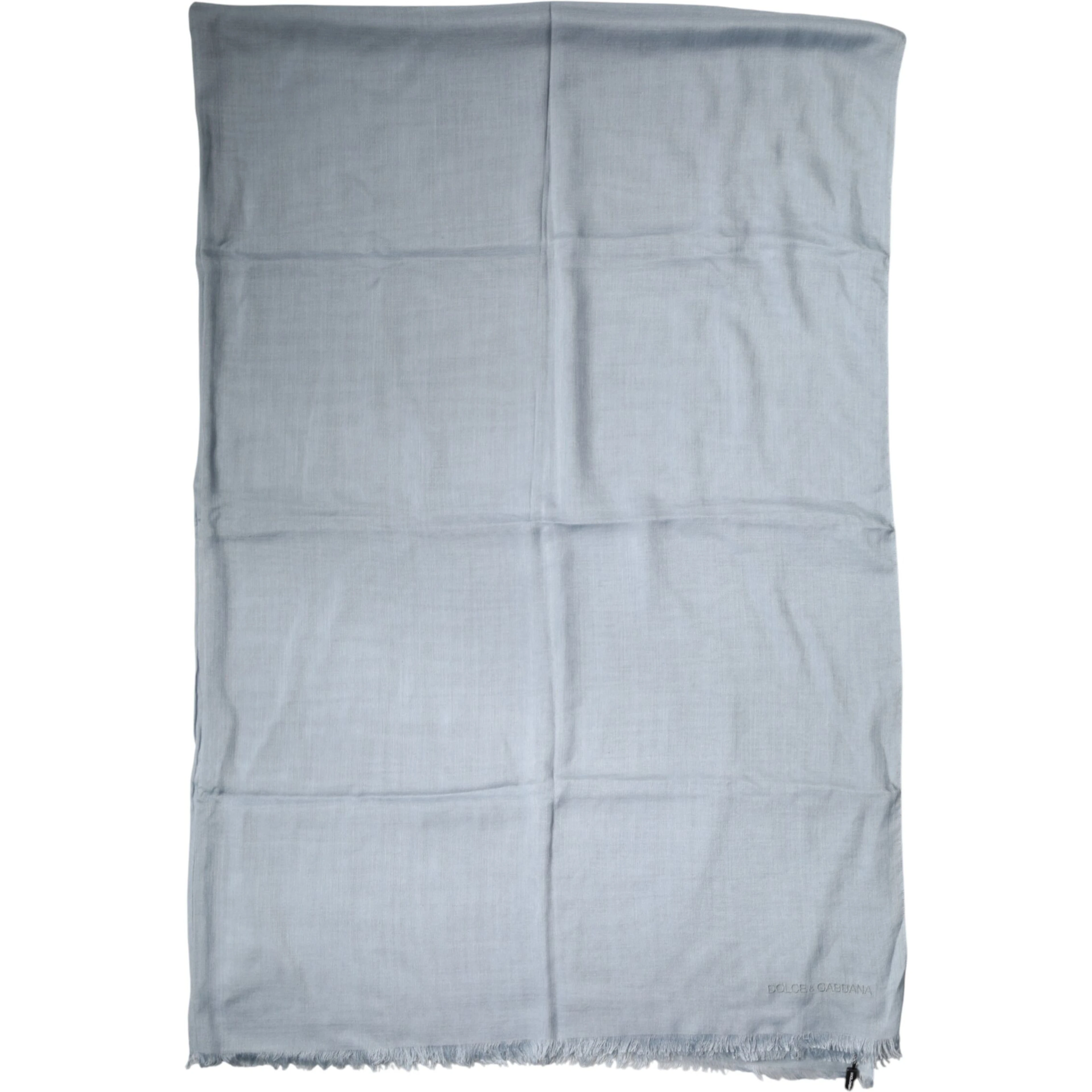 Light Blue Cashmere Knit Neck Wrap Scarf