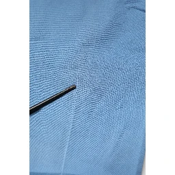 Blue Cotton Mid Waist Straight Men Denim Jeans