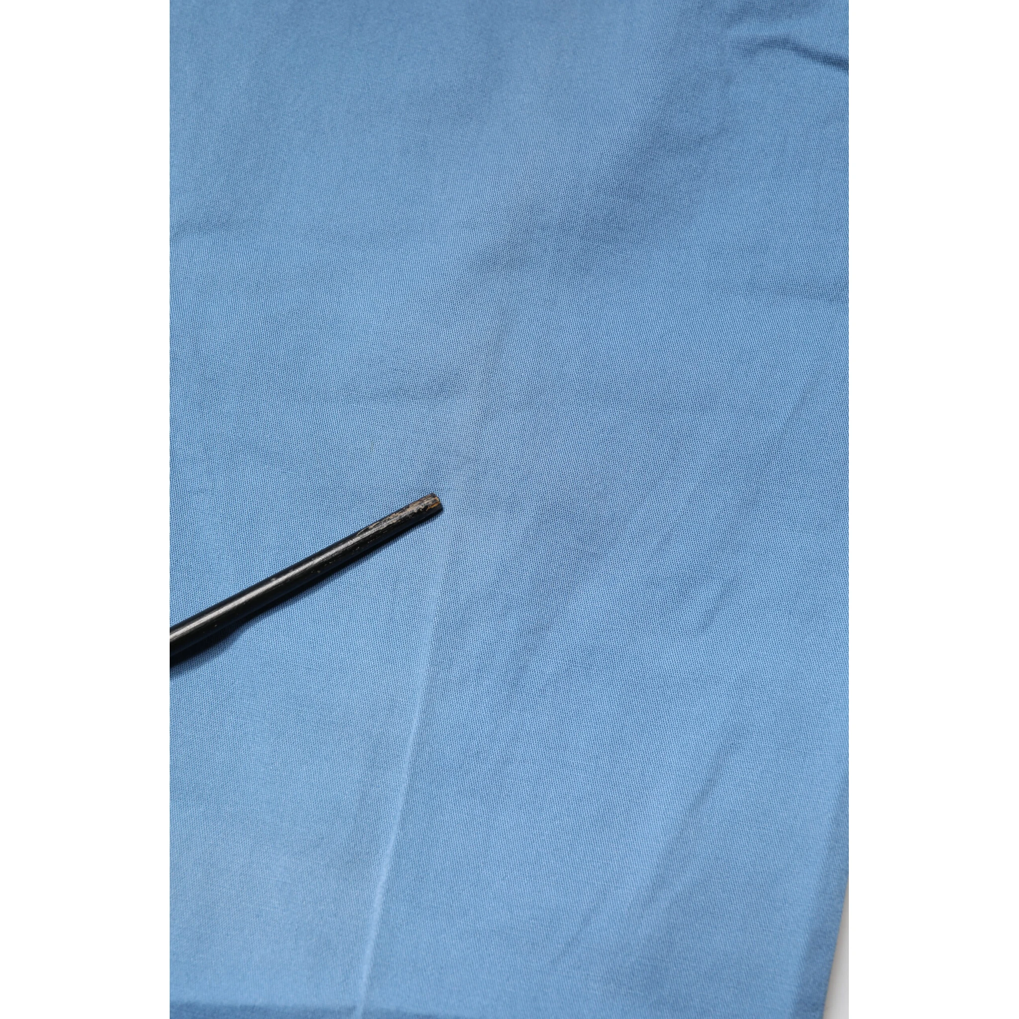 Blue Cotton Mid Waist Straight Men Denim Jeans