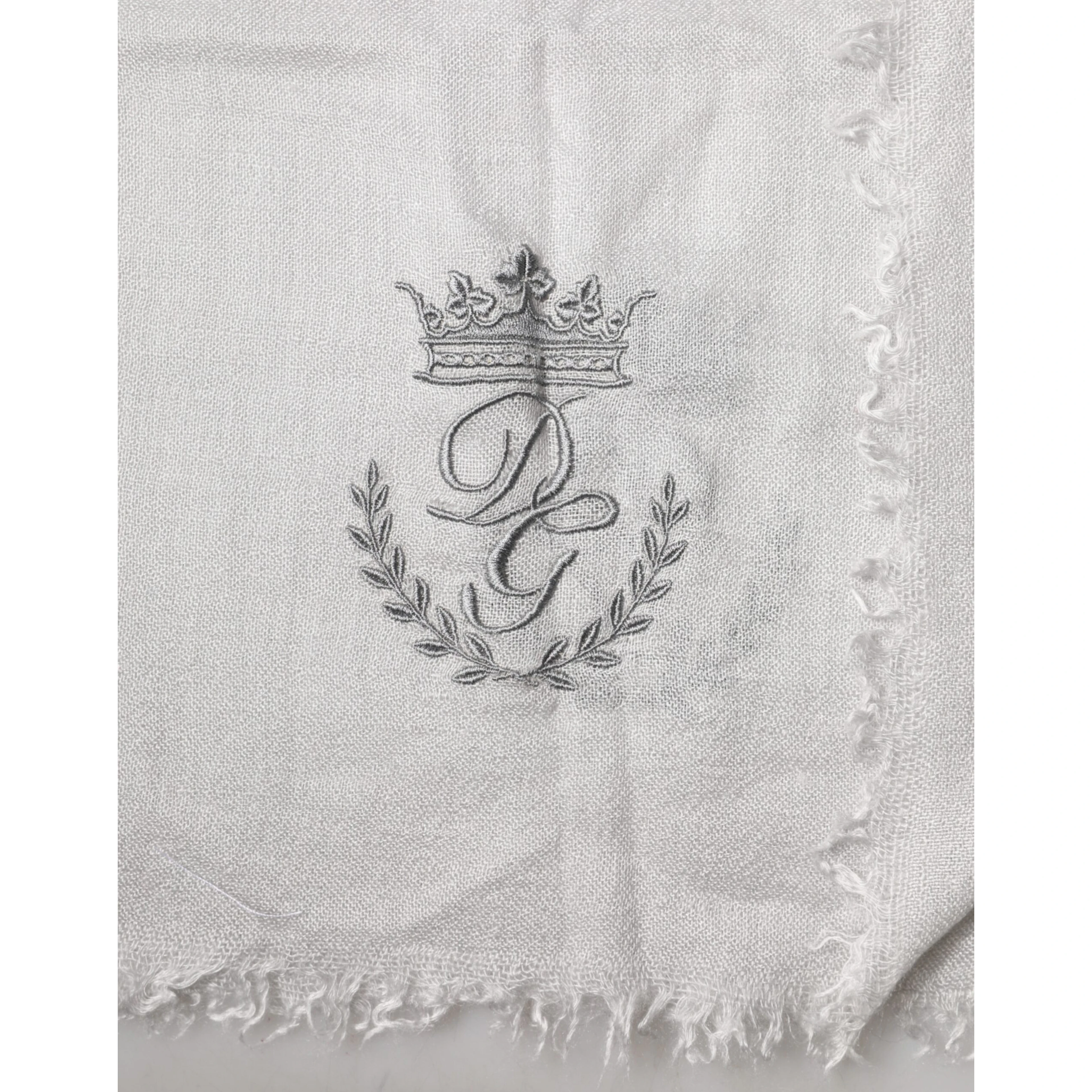 Gray Cashmere Knit Neck Wrap Shawl Scarf