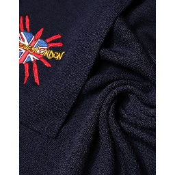 Blue Wool DG Loves London Neck Wrap Scarf
