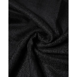 Black Cashmere Knit Neck Wrap Shawl Scarf