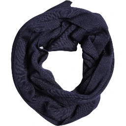 Blue Wool DG Loves London Neck Wrap Scarf