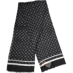 Black Crown Cashmere Neck Wrap Shawl Scarf