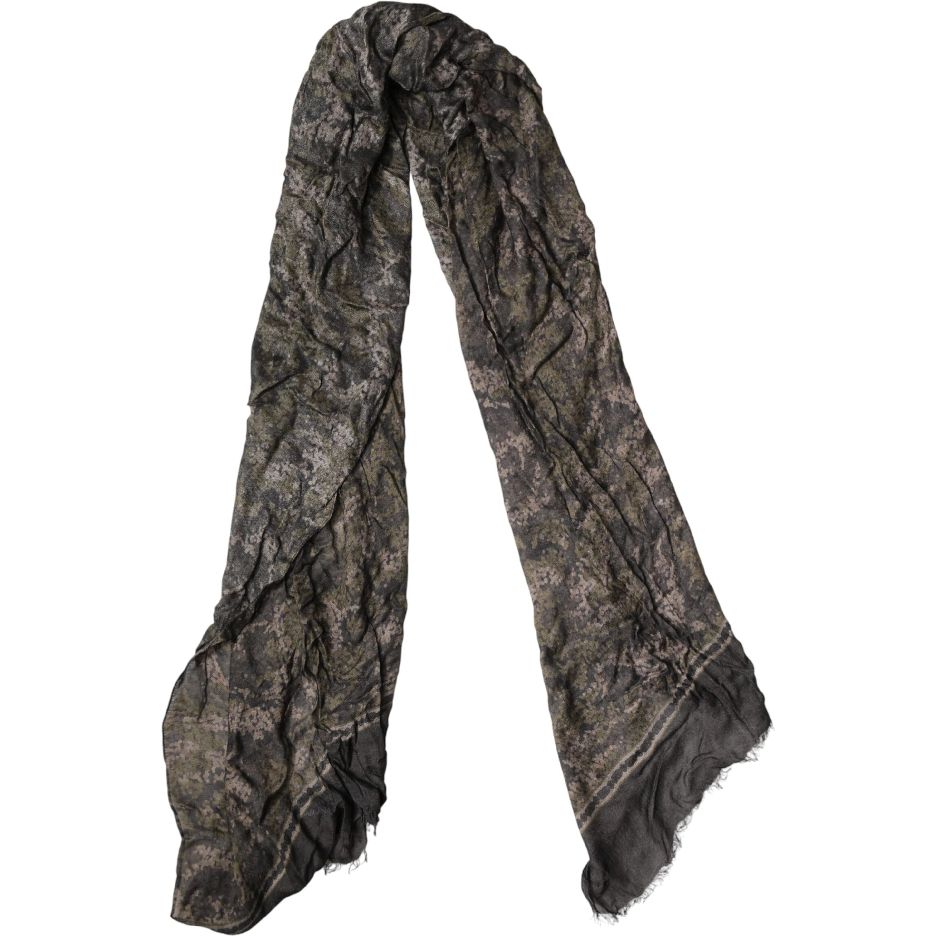 Brown Camouflage Modal Men Shawl Scarf
