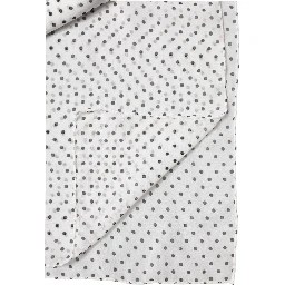 White Polka Dot Polyester Shawl Scarf