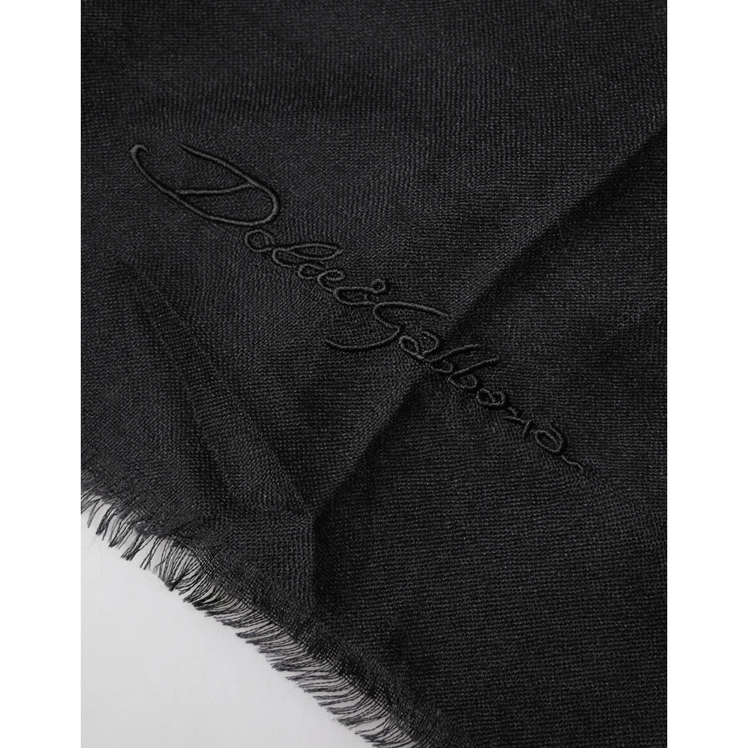Black Cashmere Knit Neck Wrap Shawl Scarf