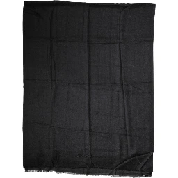 Black Cashmere Knit Neck Wrap Shawl Scarf