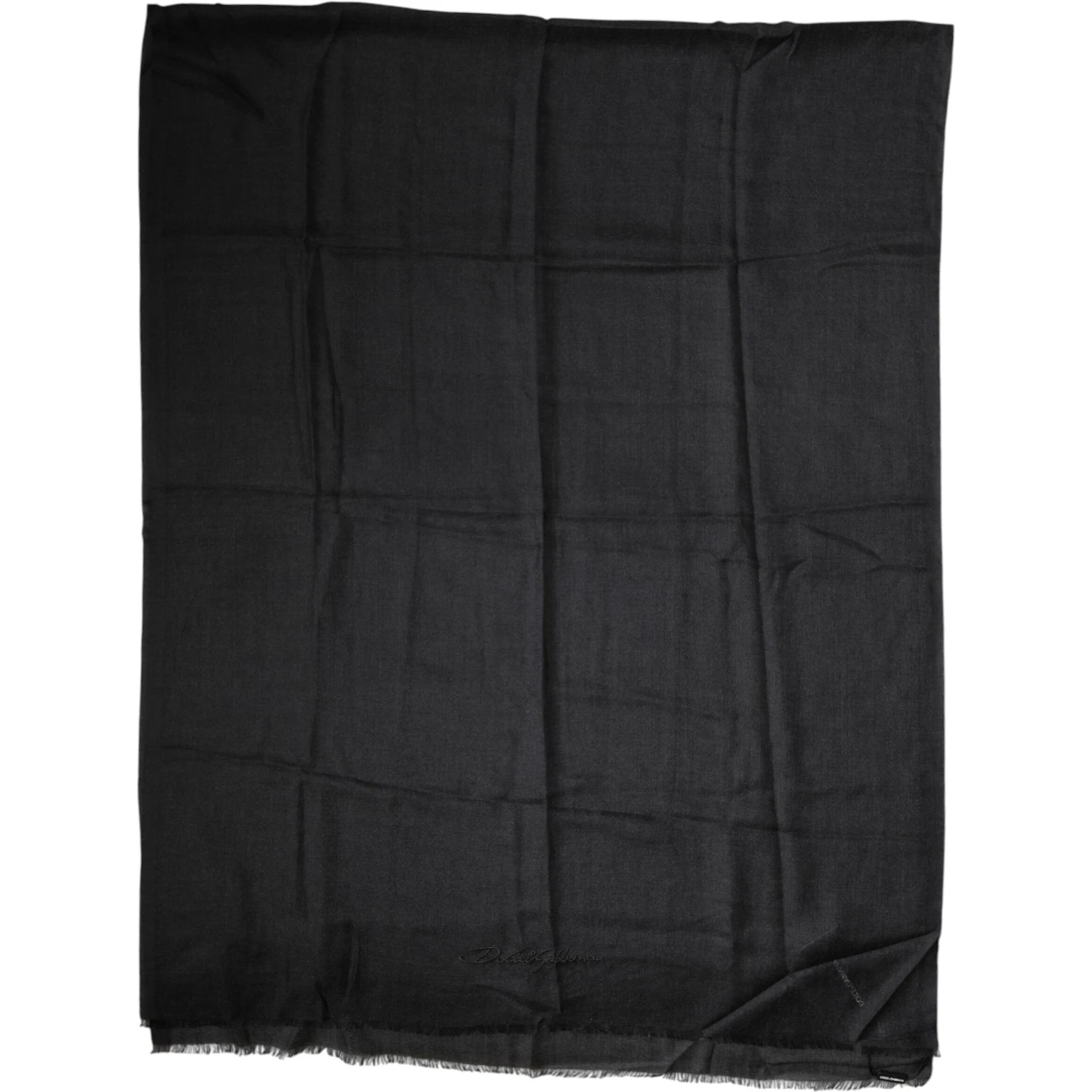 Black Cashmere Knit Neck Wrap Shawl Scarf