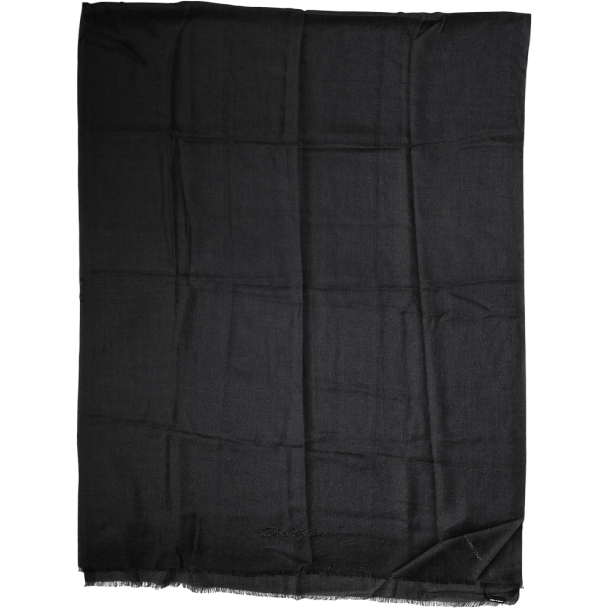 Black Cashmere Knit Neck Wrap Shawl Scarf