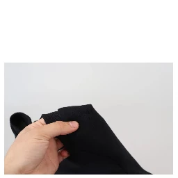 Black Cropped Zipper Back Sweatshirt Sweater