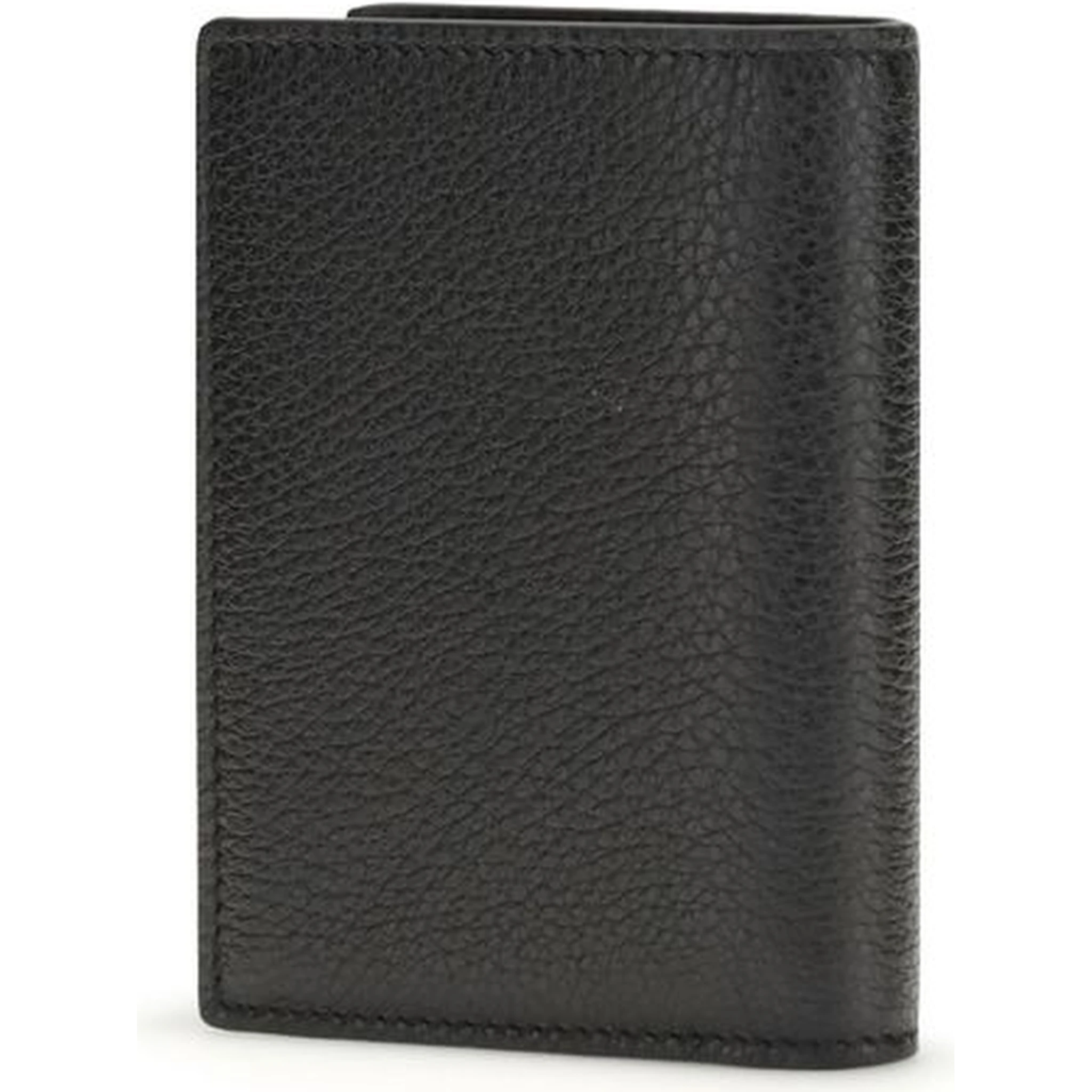 محفظة بوس توروس من جلد العجل الأسود