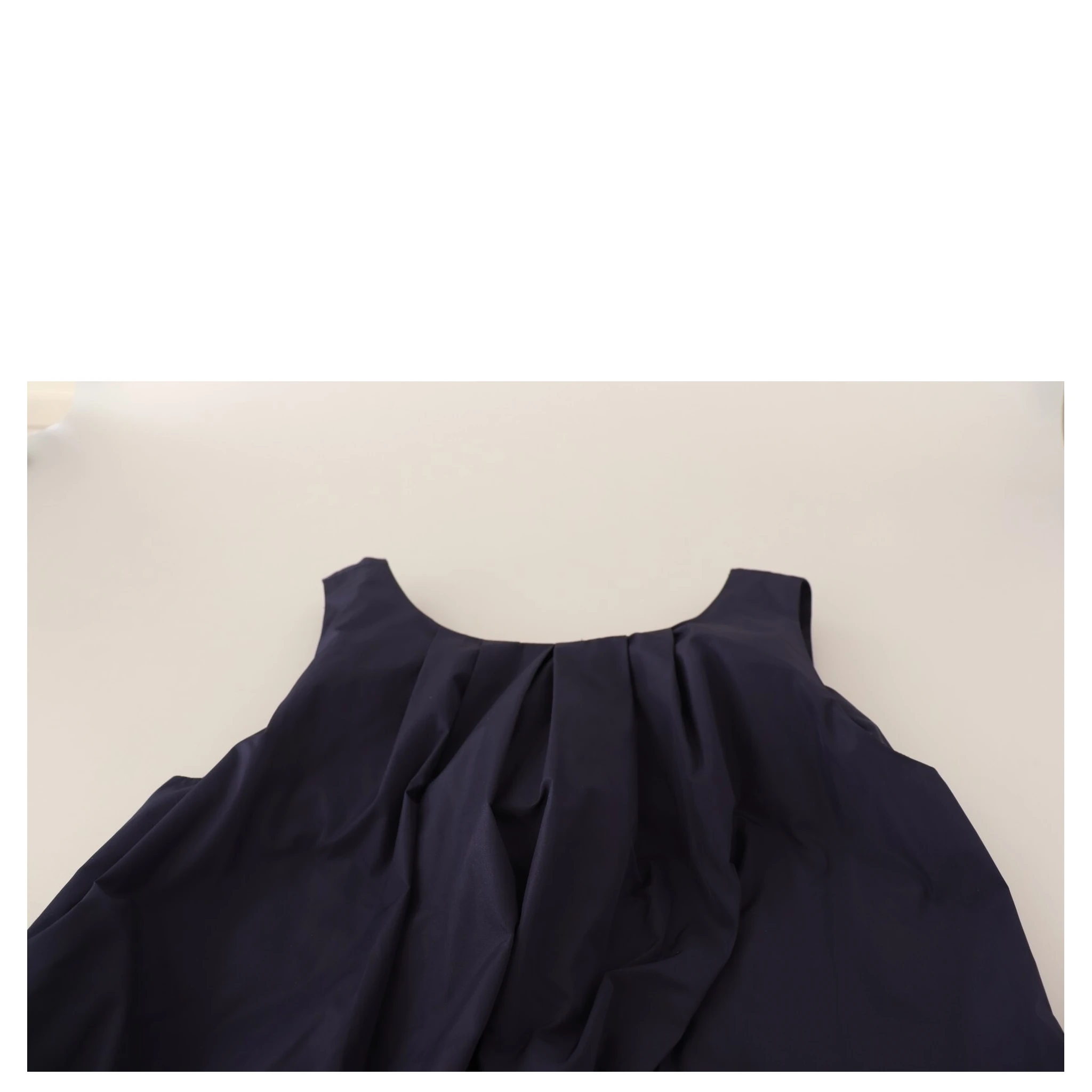 Navy Blue Sleeveless Round Neck Mermaid Long Dress