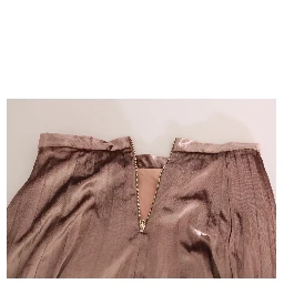 Chocolate Viscose High Waist A-line Maxi Skirt