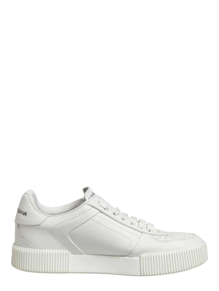 White MIAMI Calf Low Top Men Sneakers  Shoes