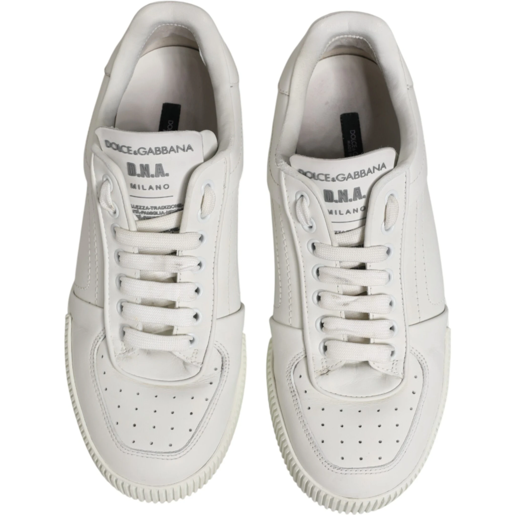 White MIAMI Calf Low Top Men Sneakers  Shoes