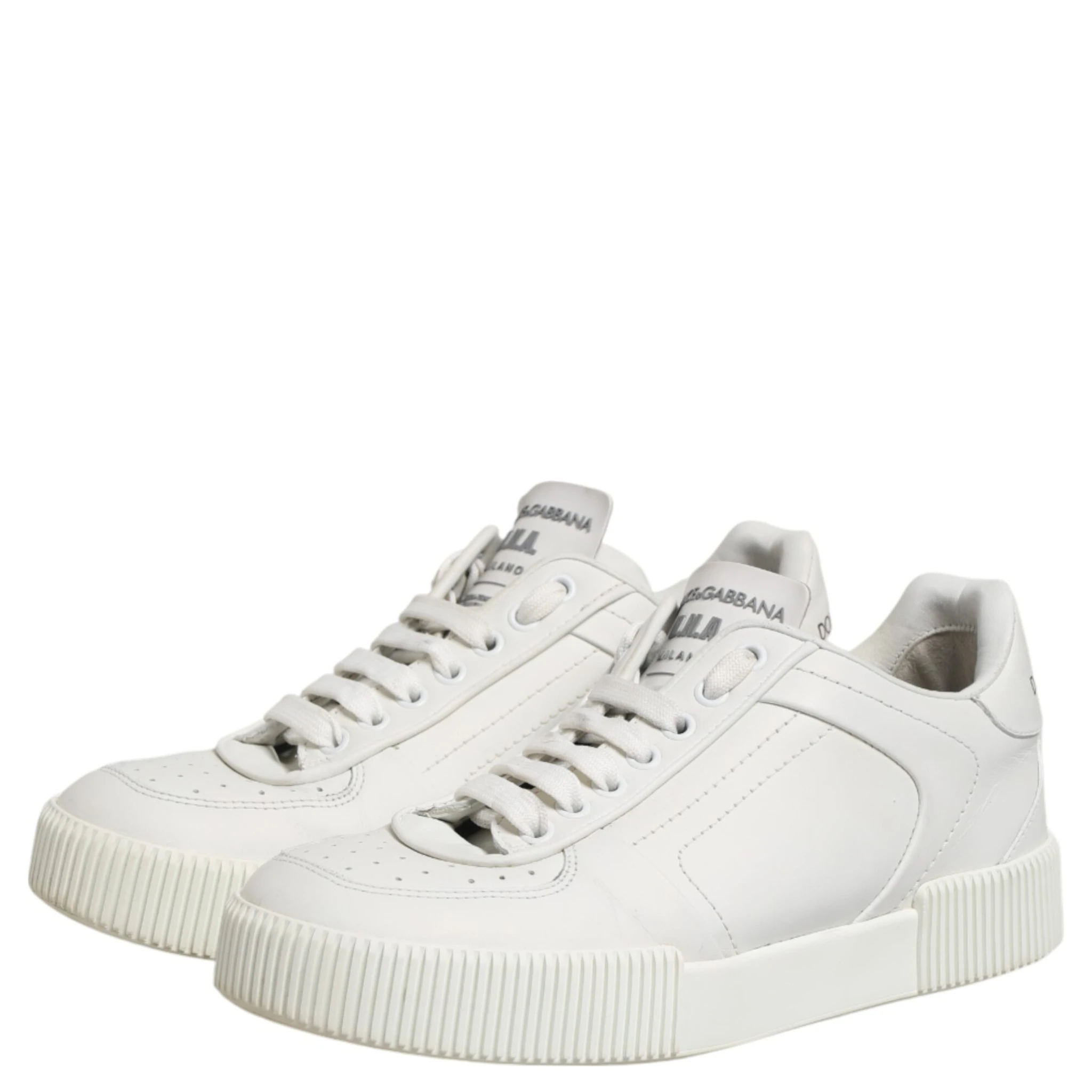 White MIAMI Calf Low Top Men Sneakers  Shoes