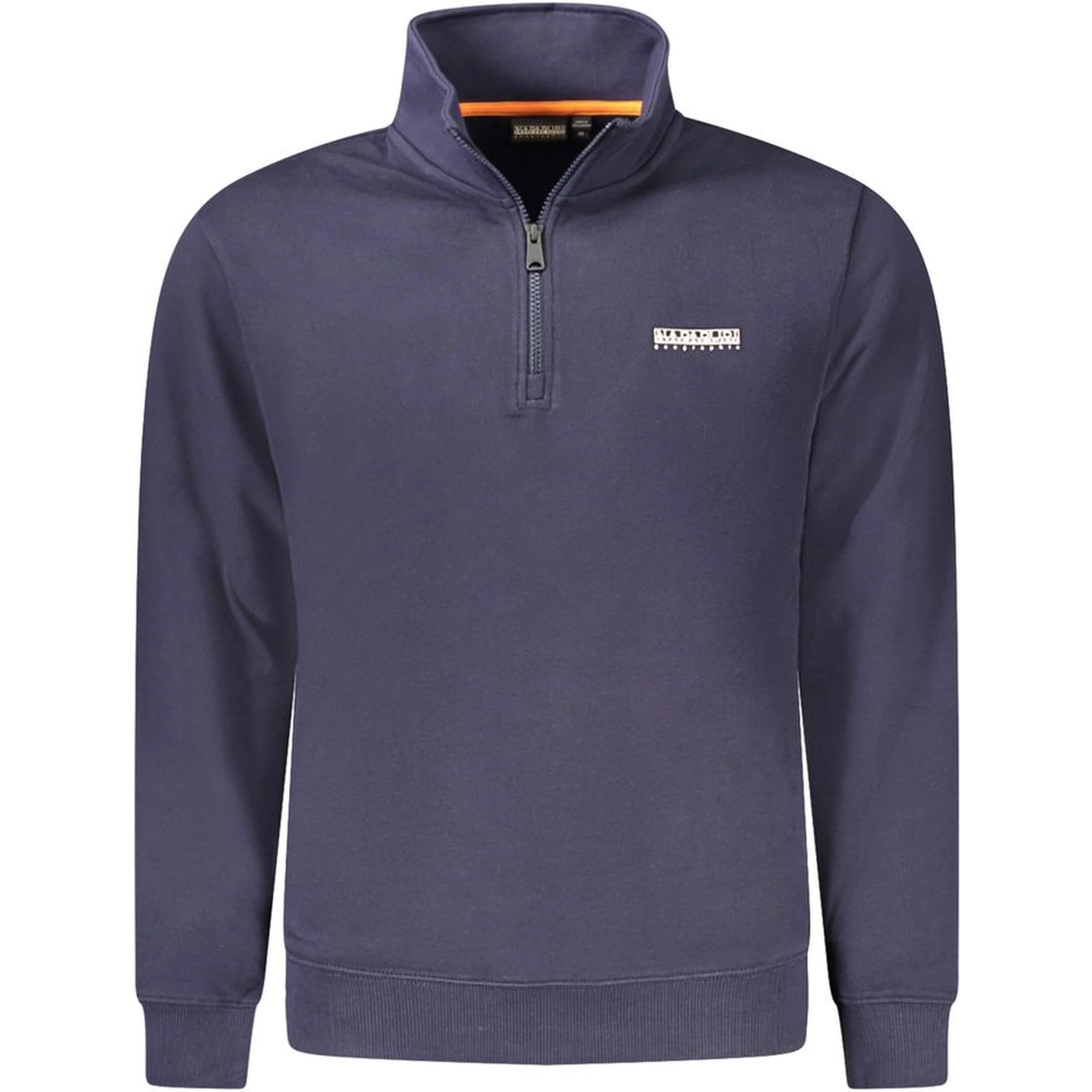 Blue Cotton Men Sweater